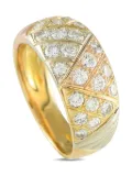 Van Cleef & Arpels Pre-Owned 18K yellow gold Geometric diamond ring