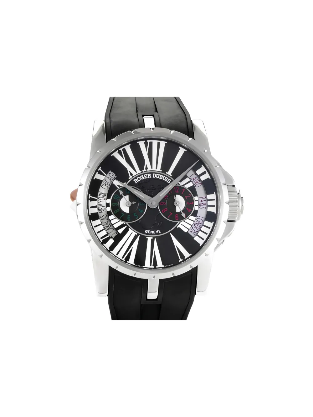 Roger Dubuis Excalibur Triple Time Zone 45mm - Nero