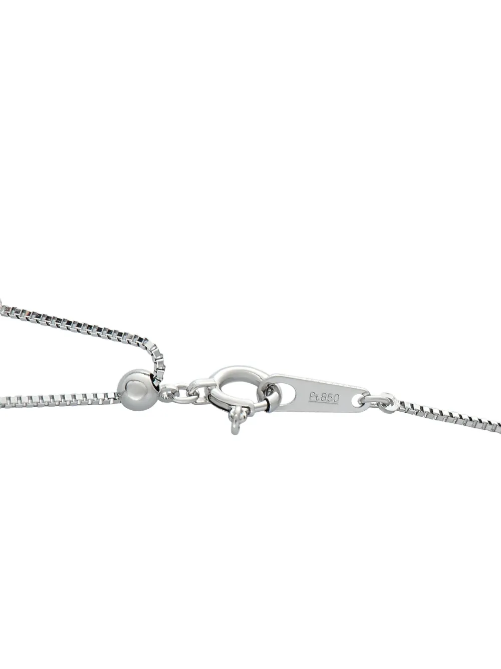 LB Exclusive platinum geometric alexandrite and diamond necklace | Image 2