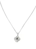 LB Exclusive platinum geometric alexandrite and diamond necklace - Silver