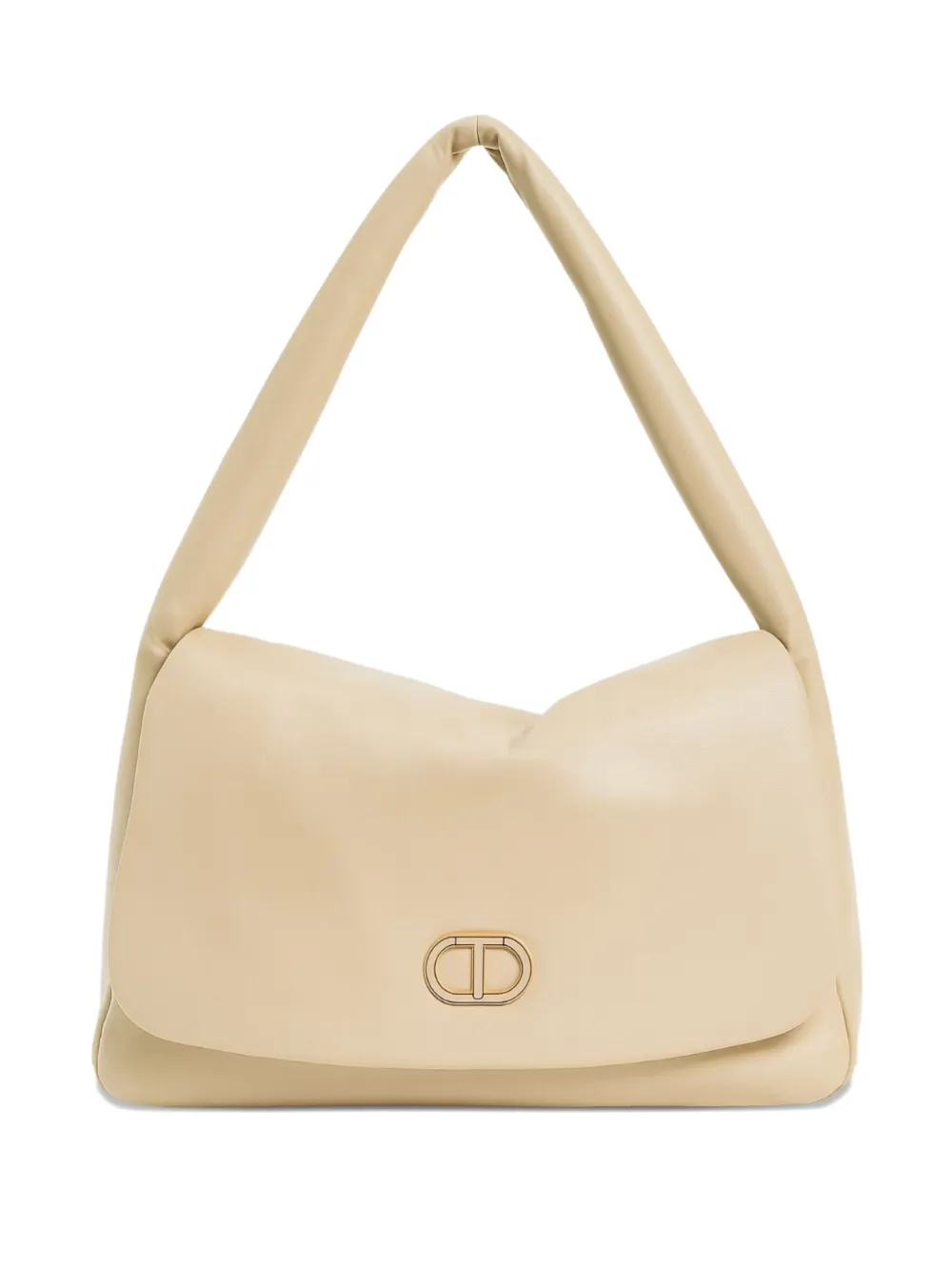 Twinset Padded Shoulder Bag In Neutral
