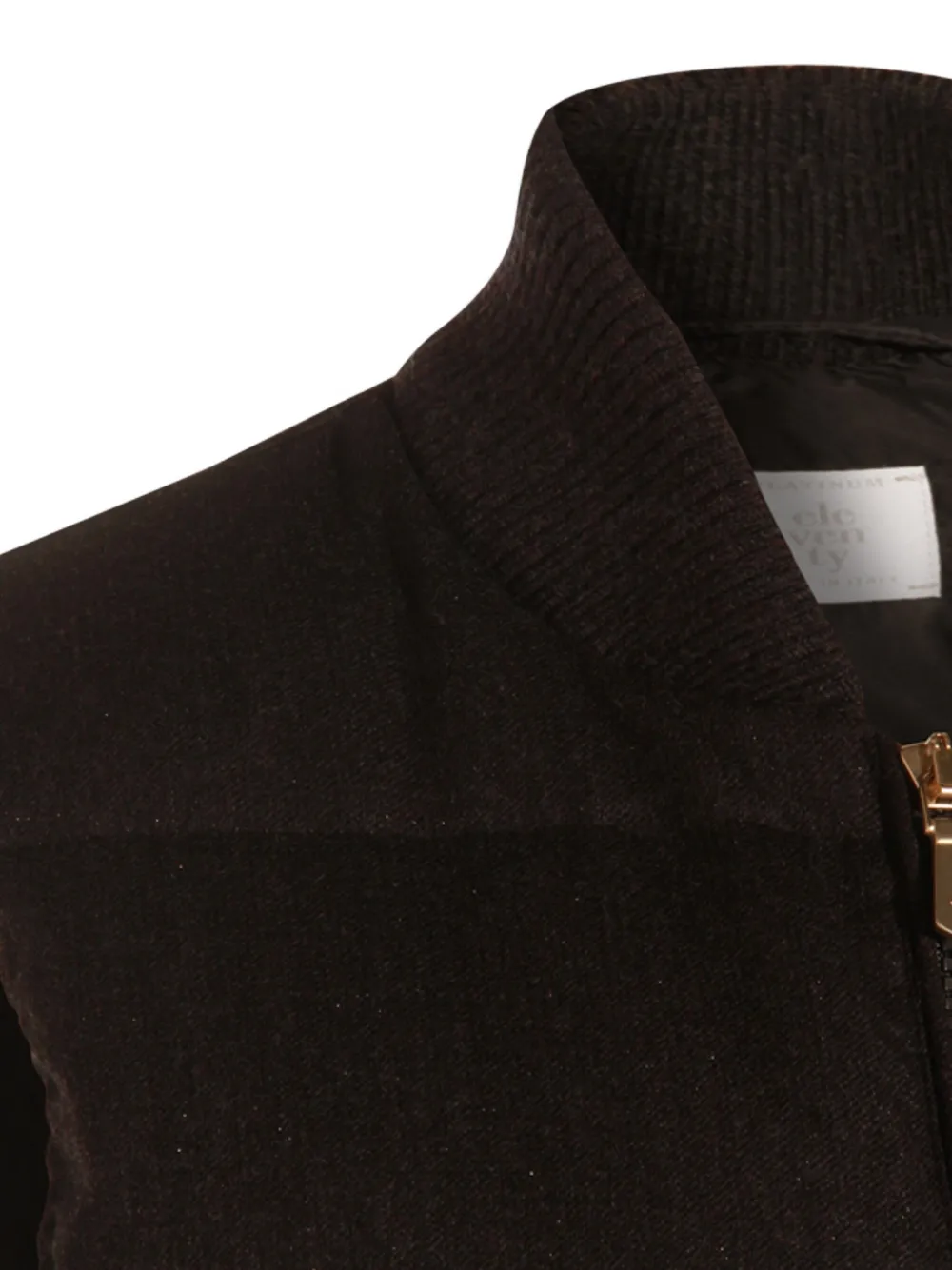 Eleventy Padded Zip-front Gilet In Brown