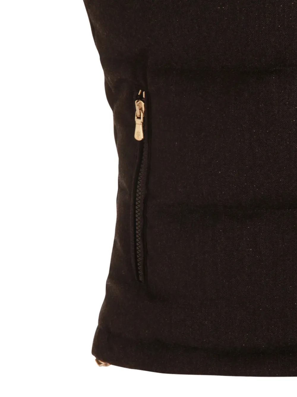 Eleventy Padded Zip-front Gilet In Brown