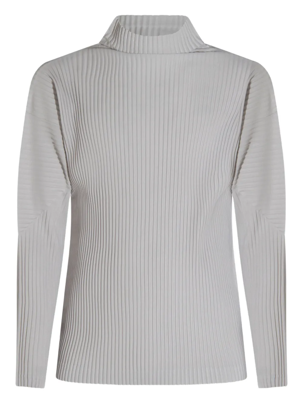 Homme Plissé Issey Miyake plissé-effect turtleneck T-shirt | Grey | Image 1