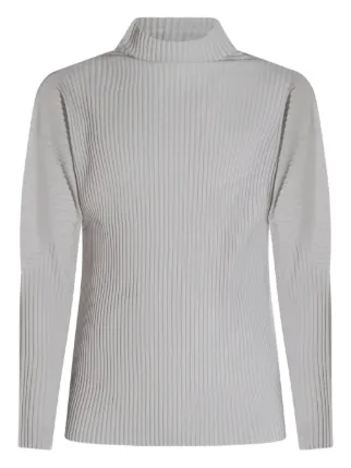 HOMME PLISSE ISSEY MIYAKE タートルネックカットソー HOMME PLISSÉ ISSEY MIYAKE OCTOBER BASICS Pleated Long-Sleeve
