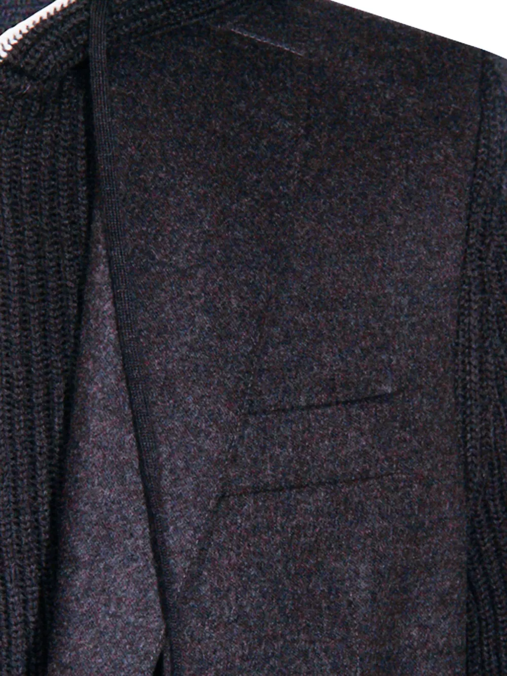 Eleventy Jack met capuchon en vlakken Blauw