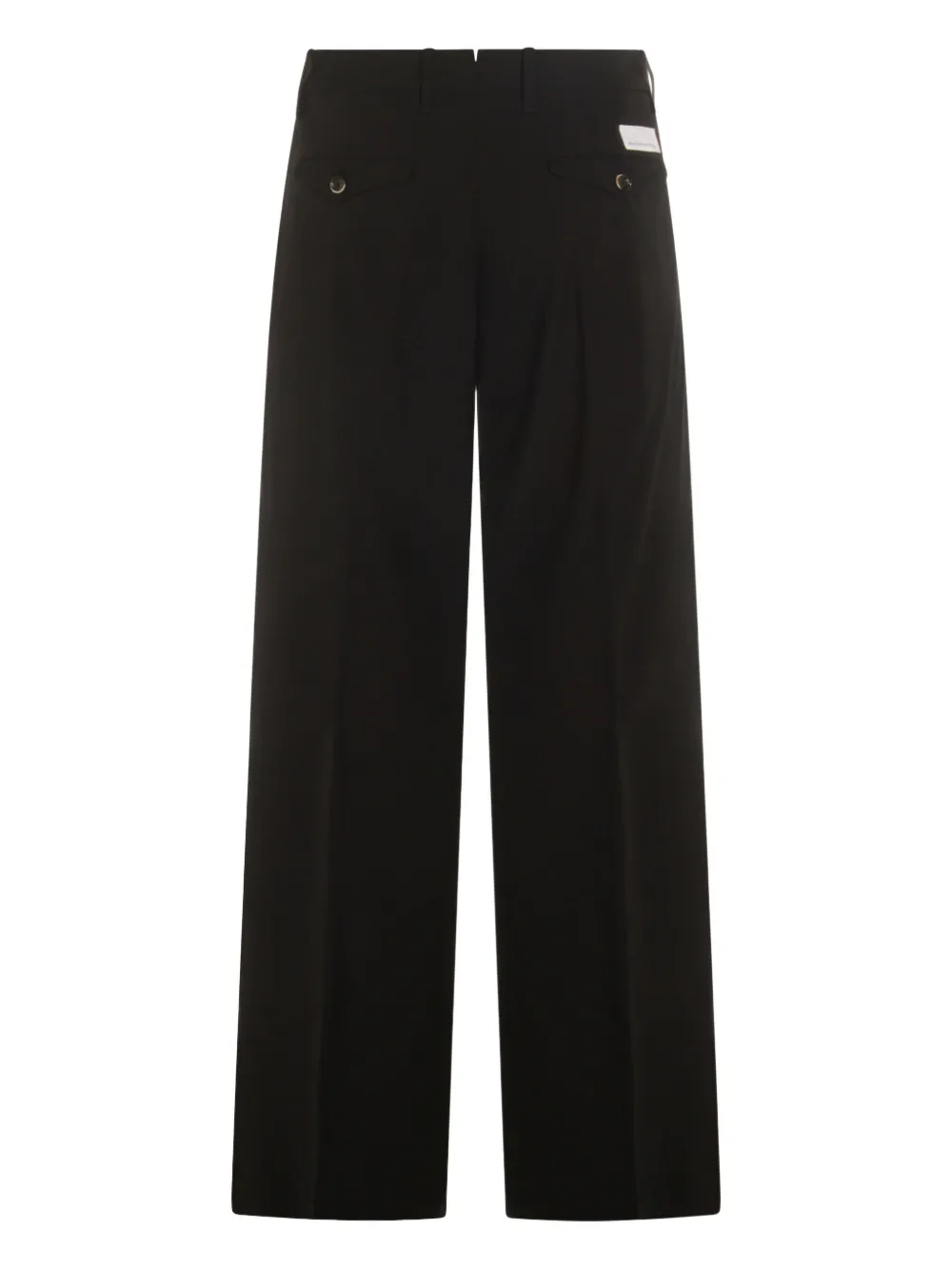 Nine In The Morning Pressed-crease Trousers In Black
