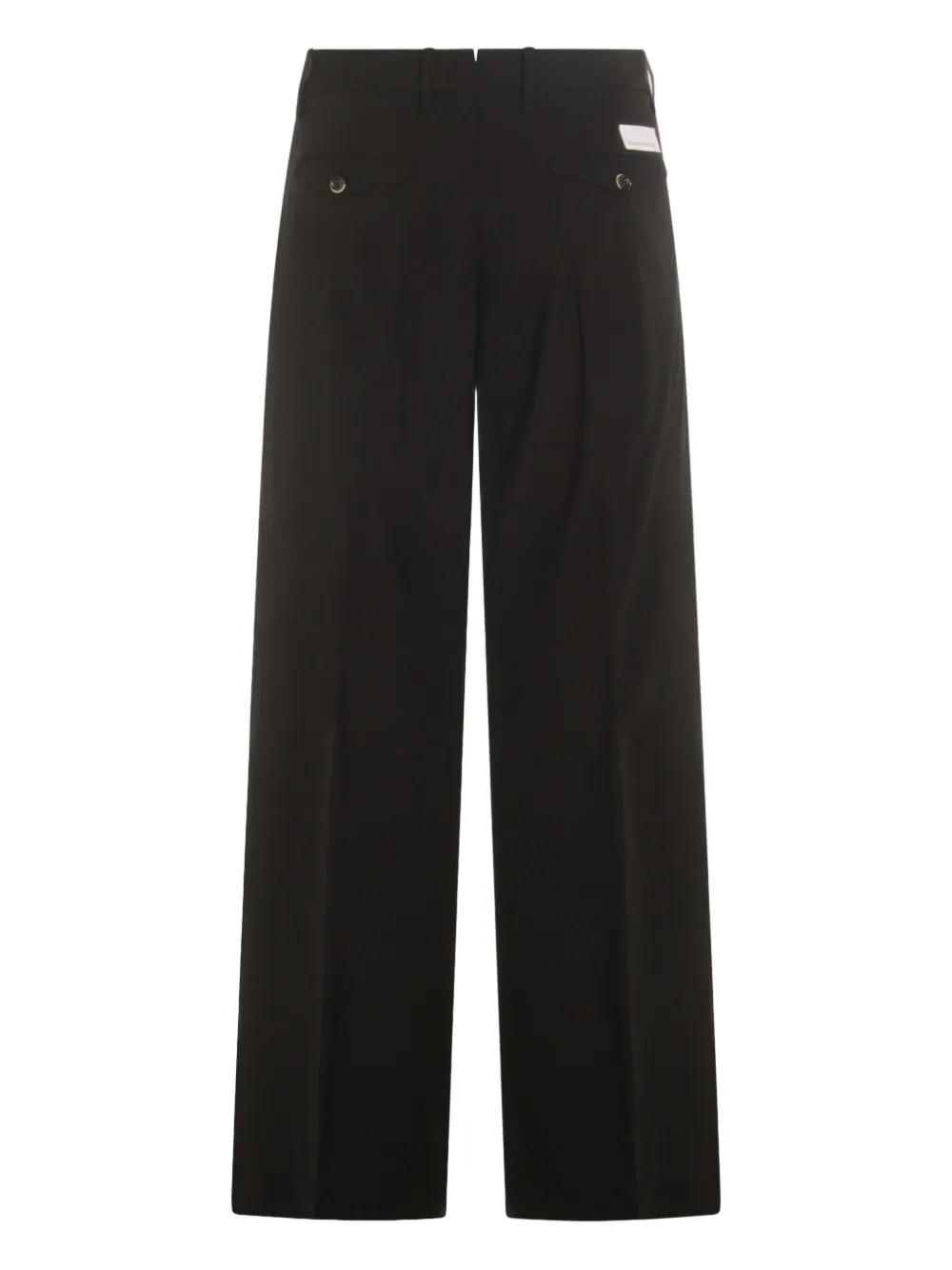 Nine In The Morning Pressed-crease Trousers In Black
