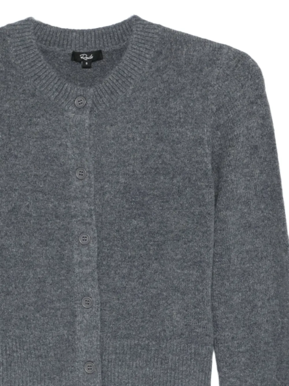 Rails Wool Cropped Cardigan In Gray