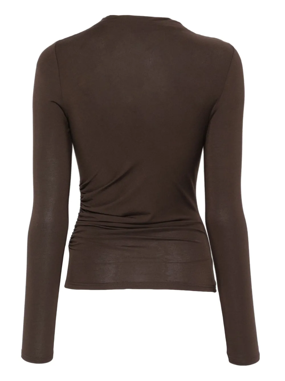 Rails Joelle top met col - Bruin