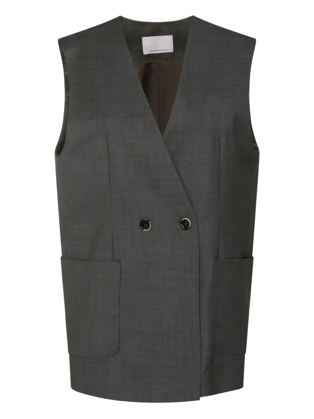 Nine In The Morning double-breasted waistcoat | Black | Image 1