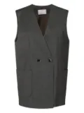 Nine In The Morning double-breasted waistcoat - Black