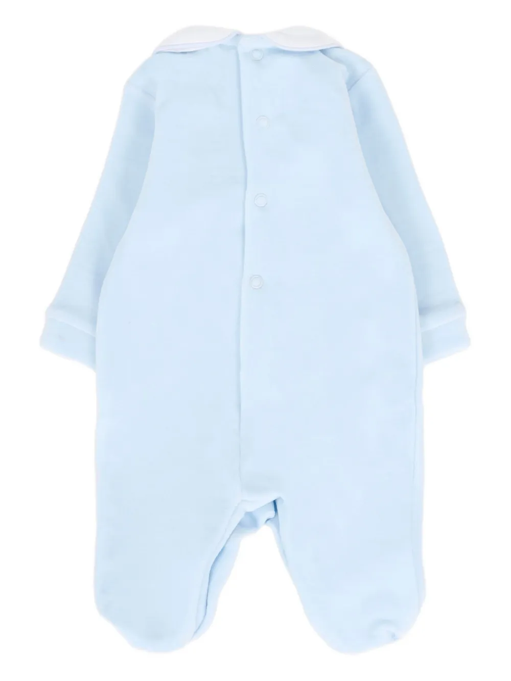 NANAN teddy-embroidered pajama - Blauw