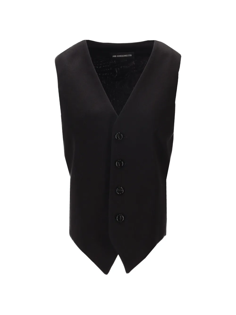 Ann Demeulemeester button waistcoat - Black