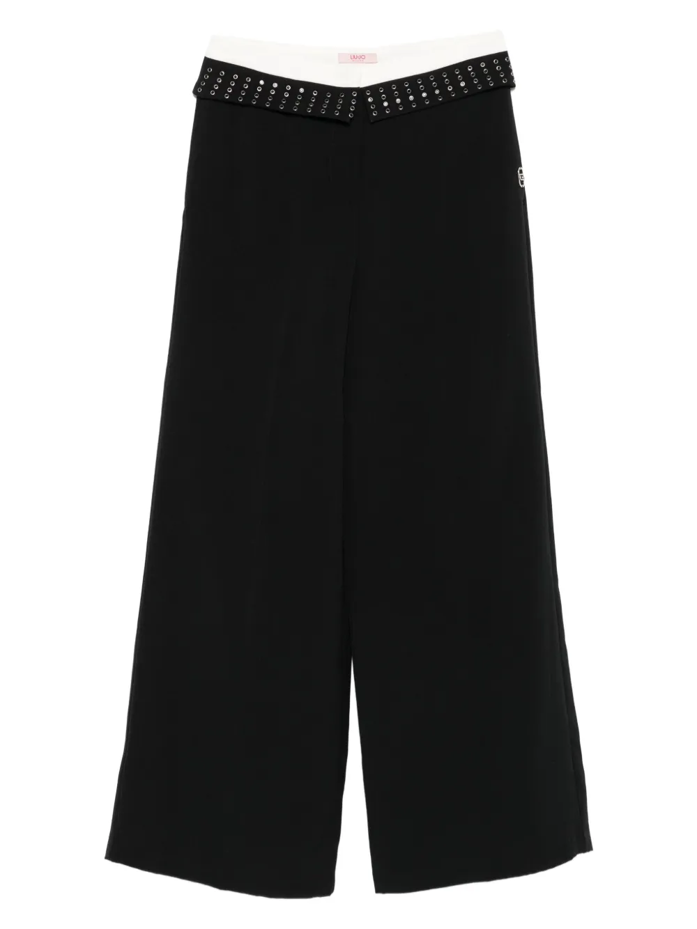 LIU JO pantalon ample à détails d’œillets | noir | Image 1