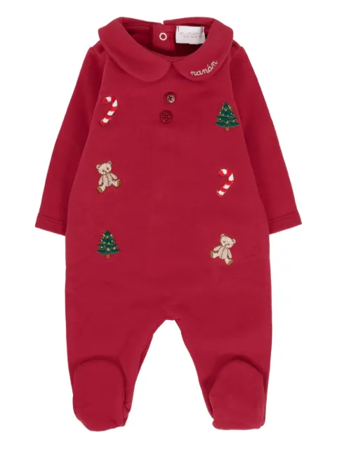 NANAN embroidered-collar pajamas