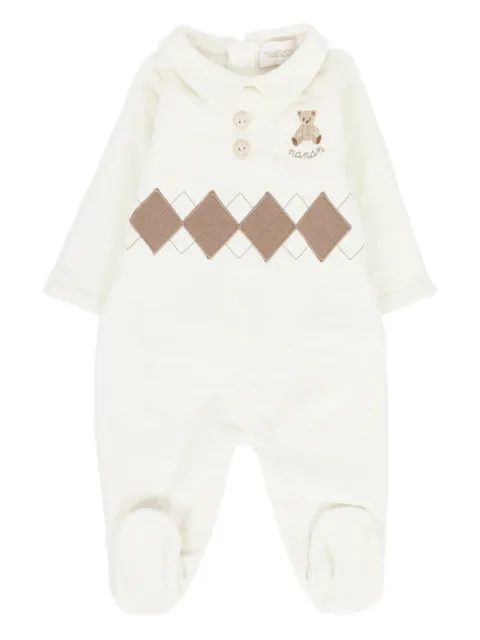 NANAN teddy-bear argyle pajama