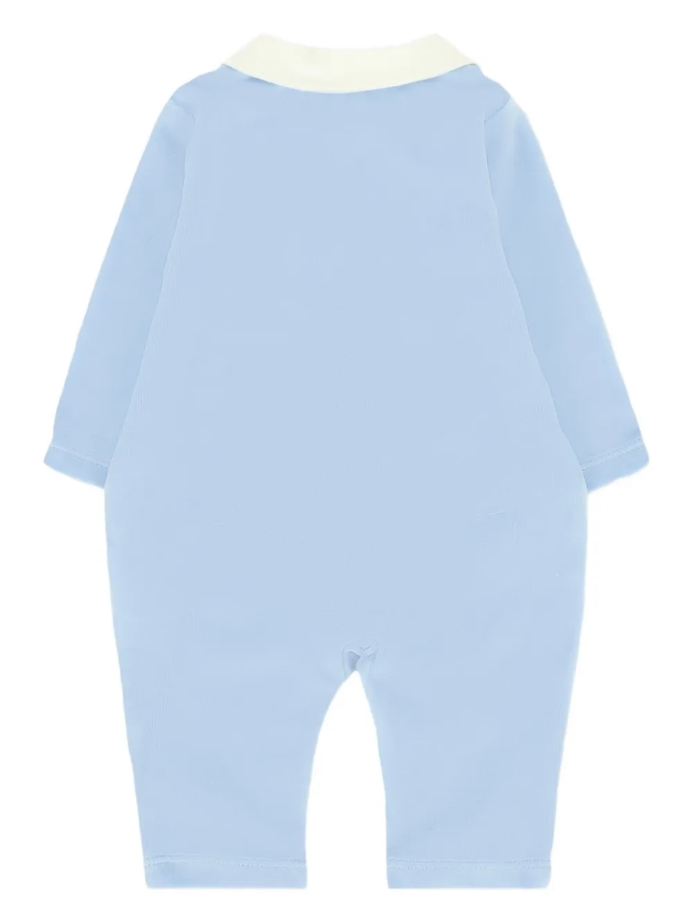 NANAN teddy-bear embroidered romper - Blauw