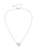 Christian Dior Pre-Owned 1990s logo-pendant necklace - Silver