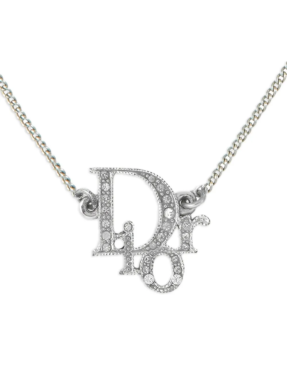 Christian Dior Pre-Owned 1990s logo-pendant necklace | Image 2
