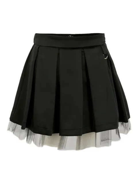 John Richmond Junior tulle-trimmed pleated skirt