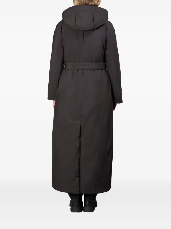 Moorer Cappotto Con Cappuccio Nero FARFETCH IT