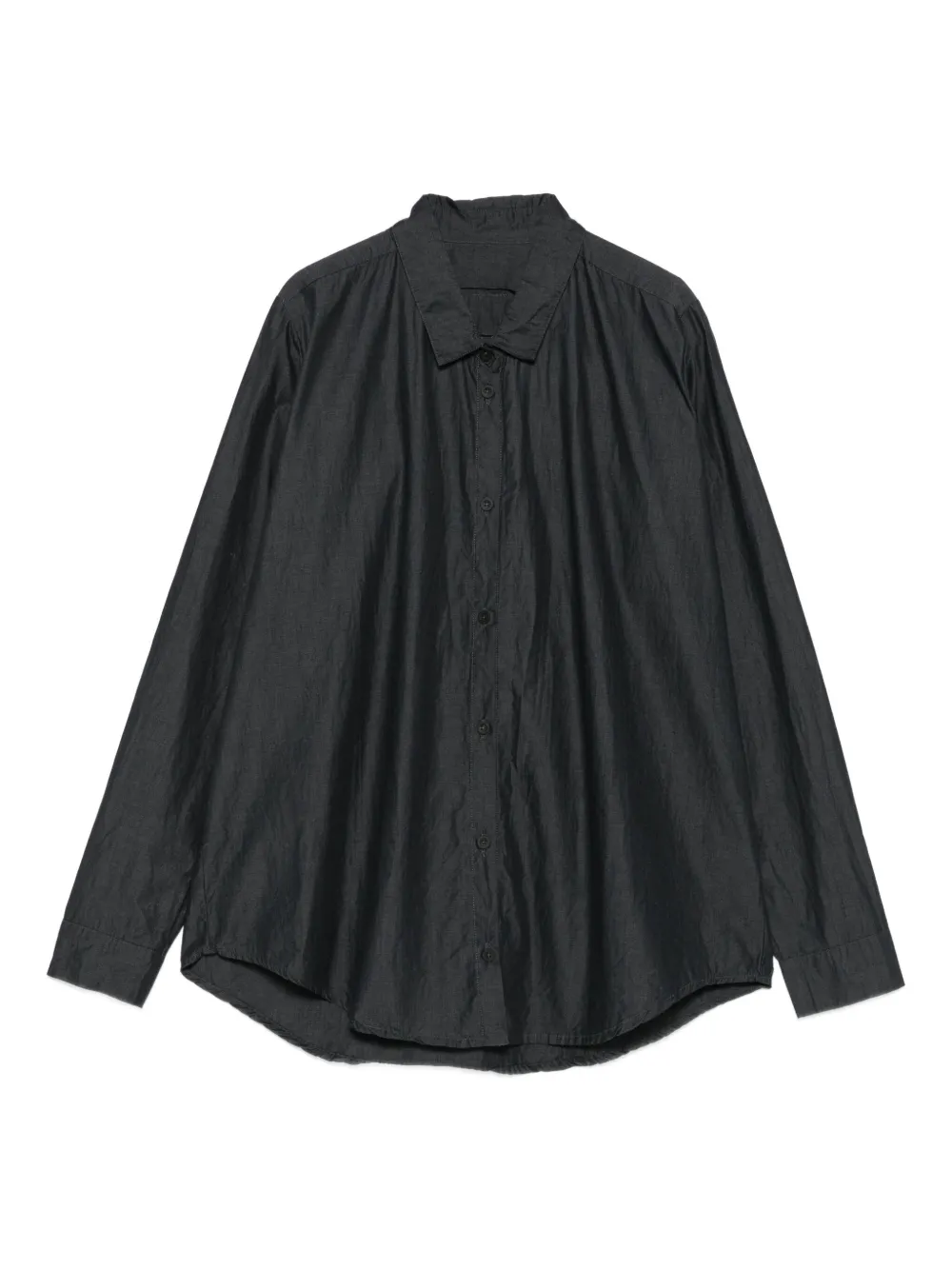 Private 0204 long-sleeve button-up shirt | Black | Image 1