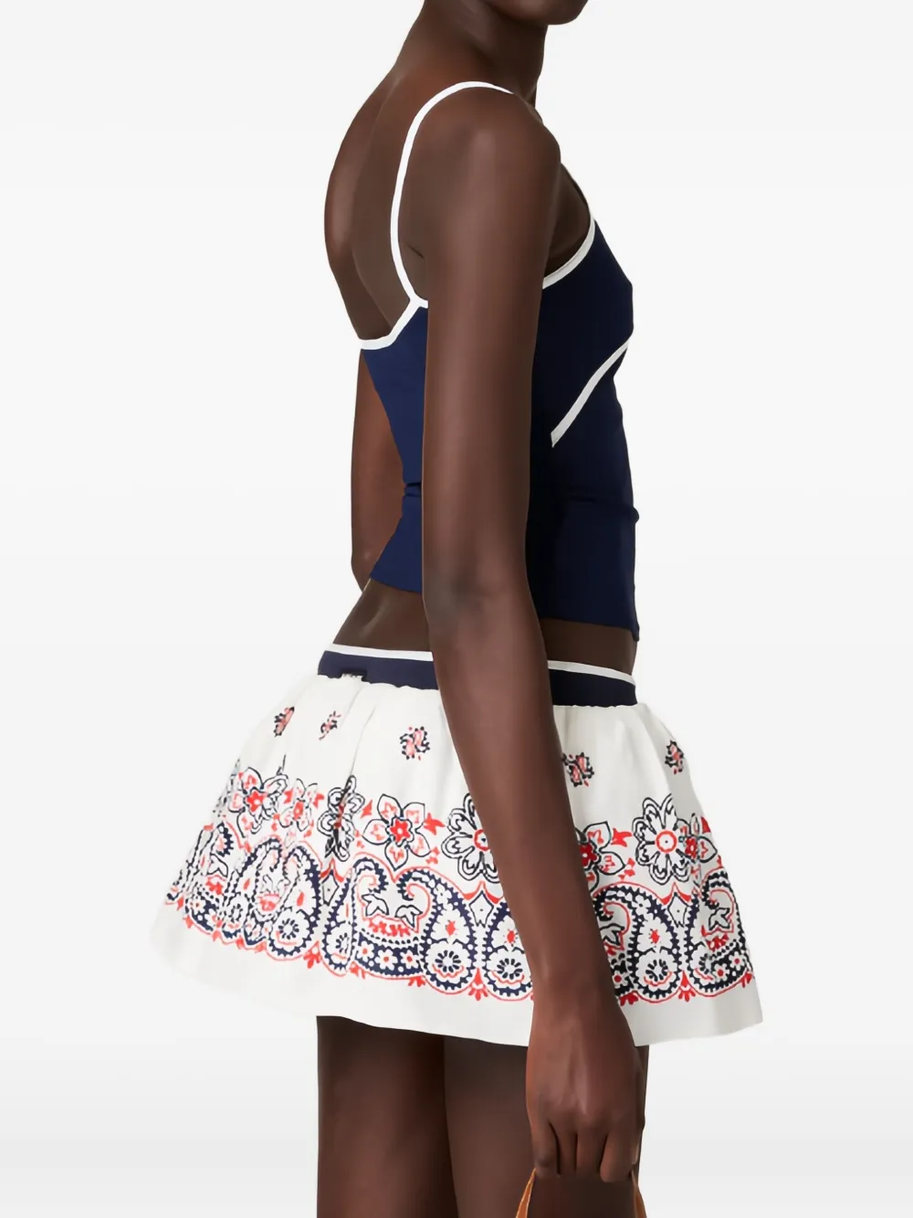 Miu Tanktop met ronde hals Blauw