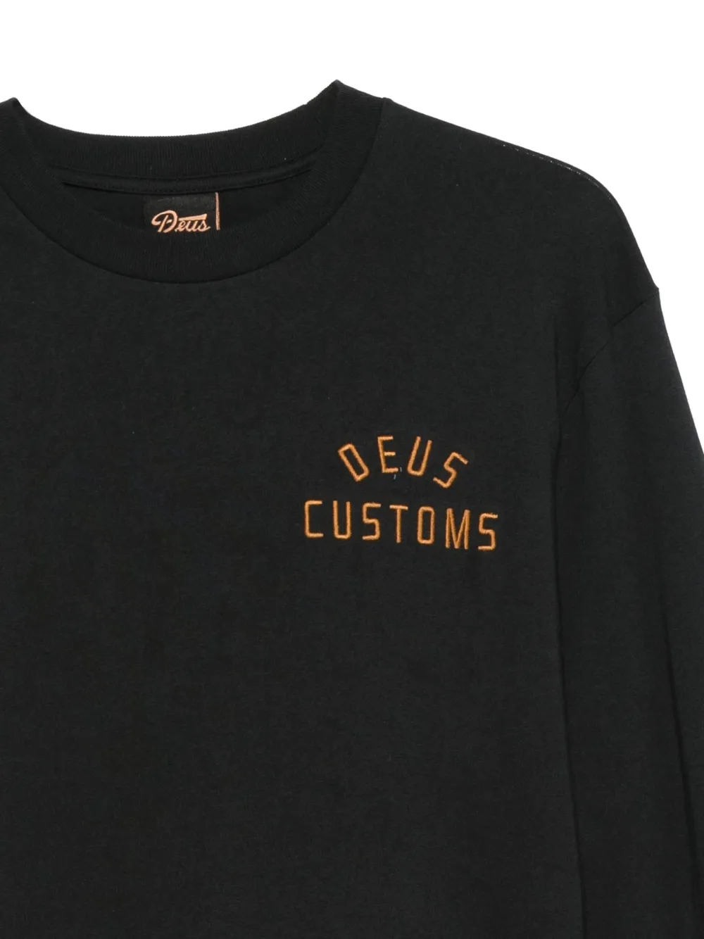Deus Ex Machina T-shirt met geborduurd logo Zwart