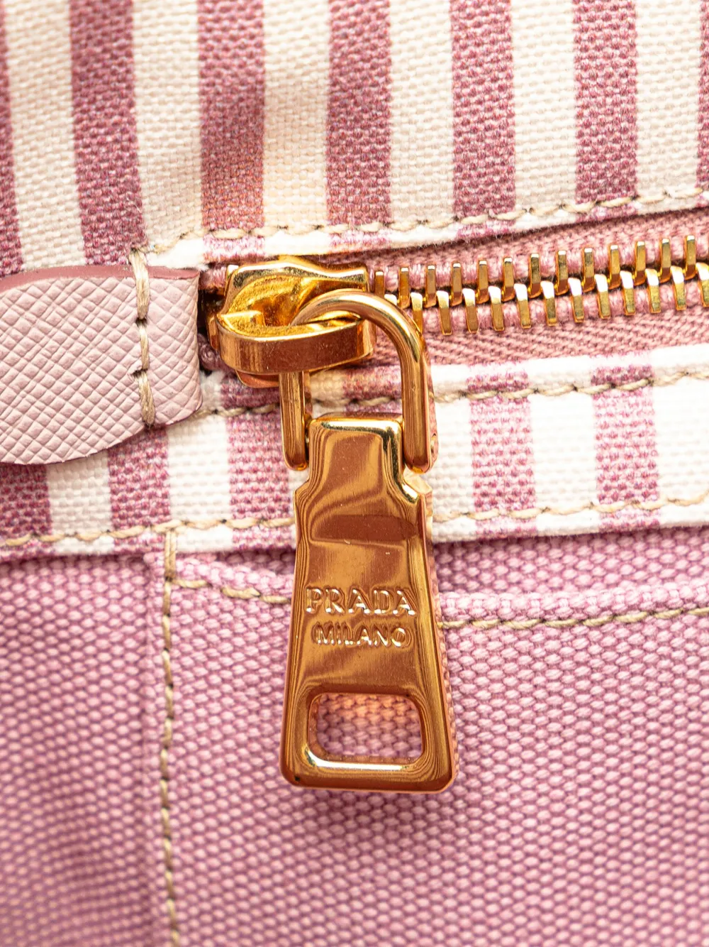 Prada Pre-Owned 2013-2025 スモール キャンバス カナパ ロゴ