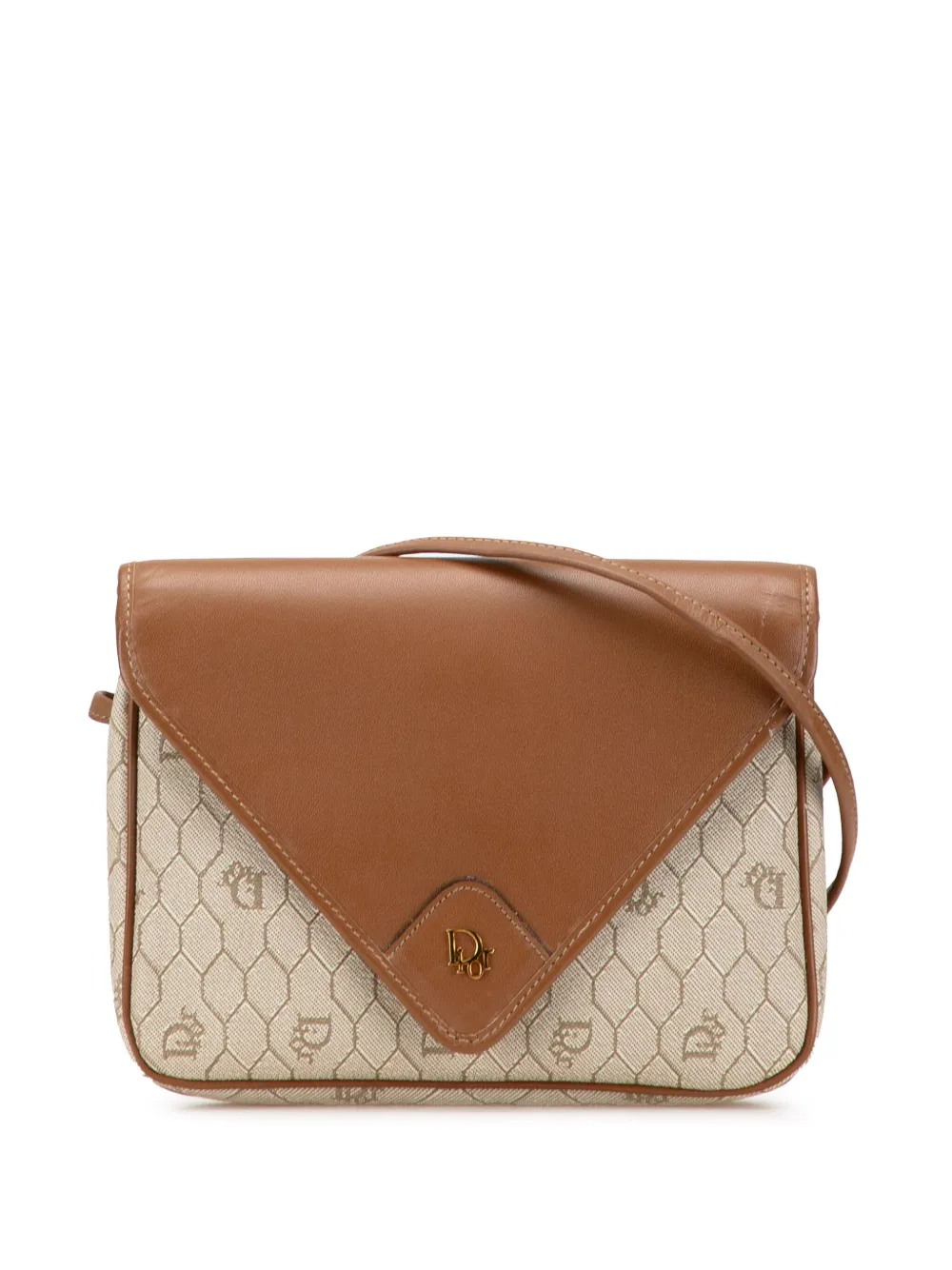 Christian Dior Pre-Owned 20th Century Honeycomb Coated Canvas crossbody bag | Brown | Image 1
