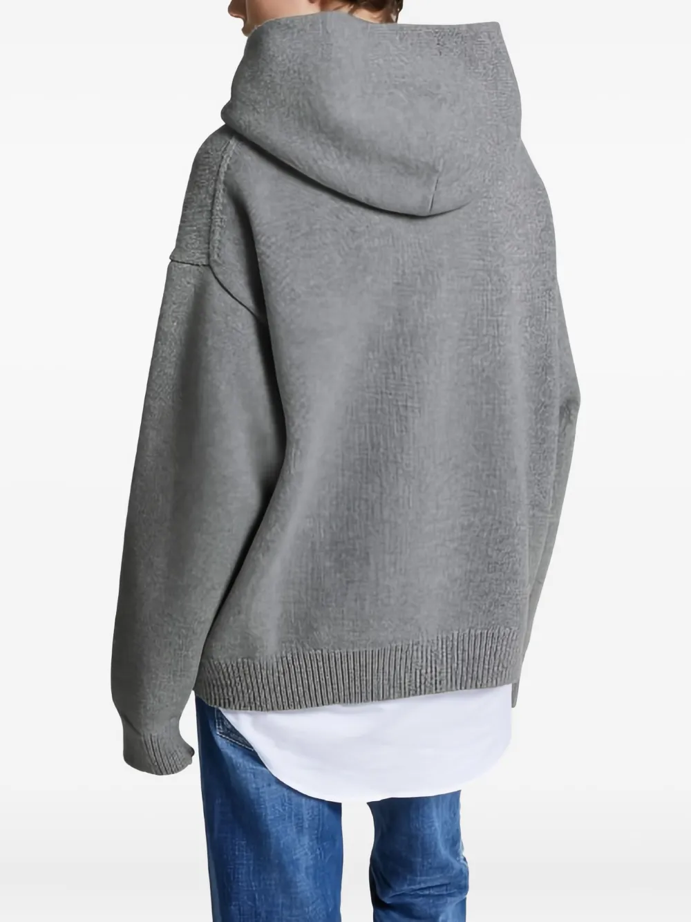 DSQUARED2 Trui met capuchon en zak Grijs