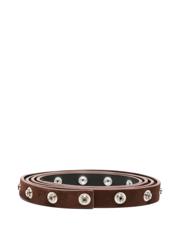 The Attico Studded Belt in Brown