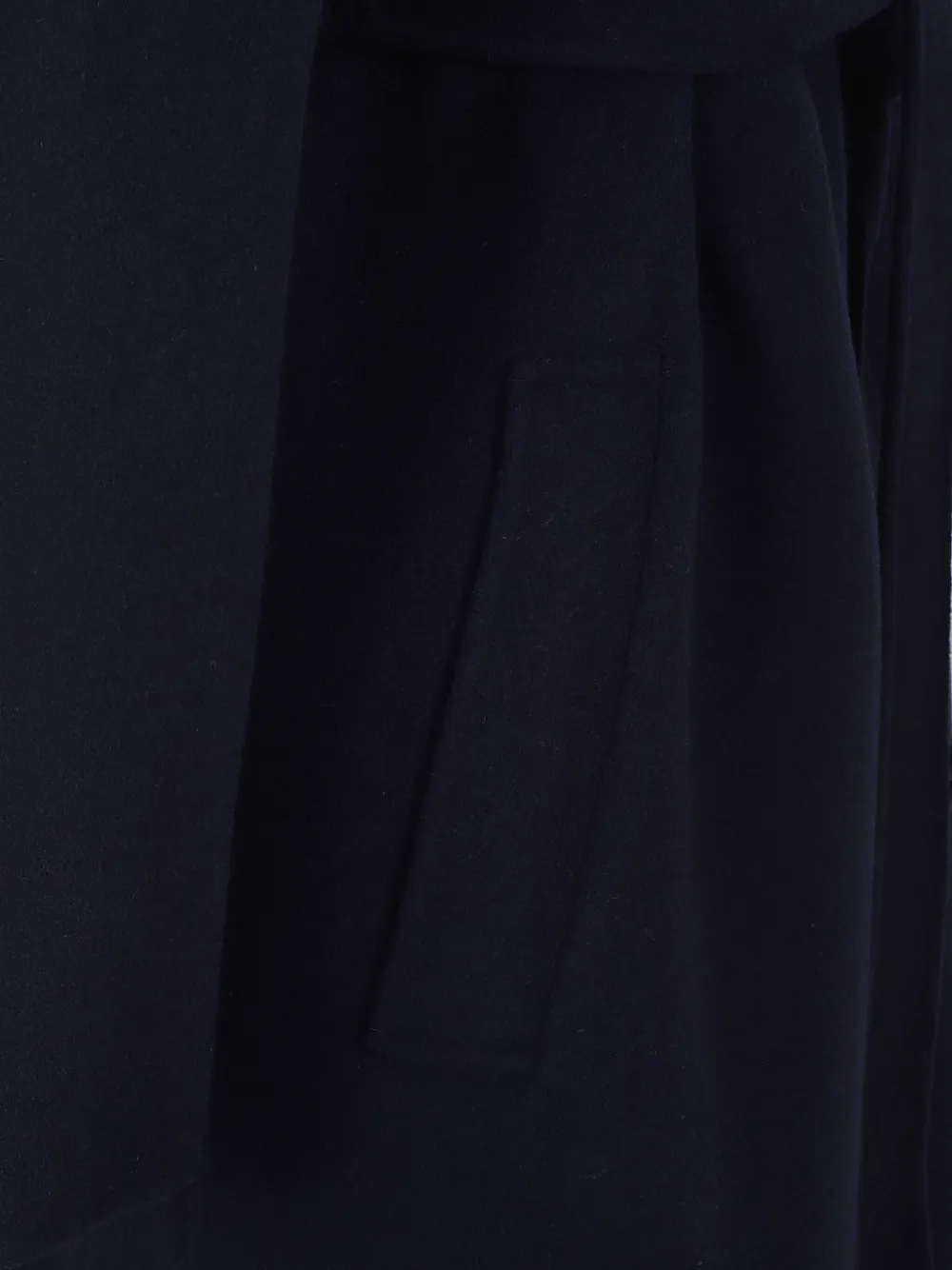 Weekend Max Mara Cappotto Lungo In Lana E Alpaca Nero In Black