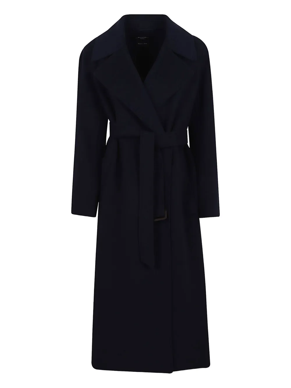 Weekend Max Mara Cappotto Lungo In Lana E Alpaca Nero In Black