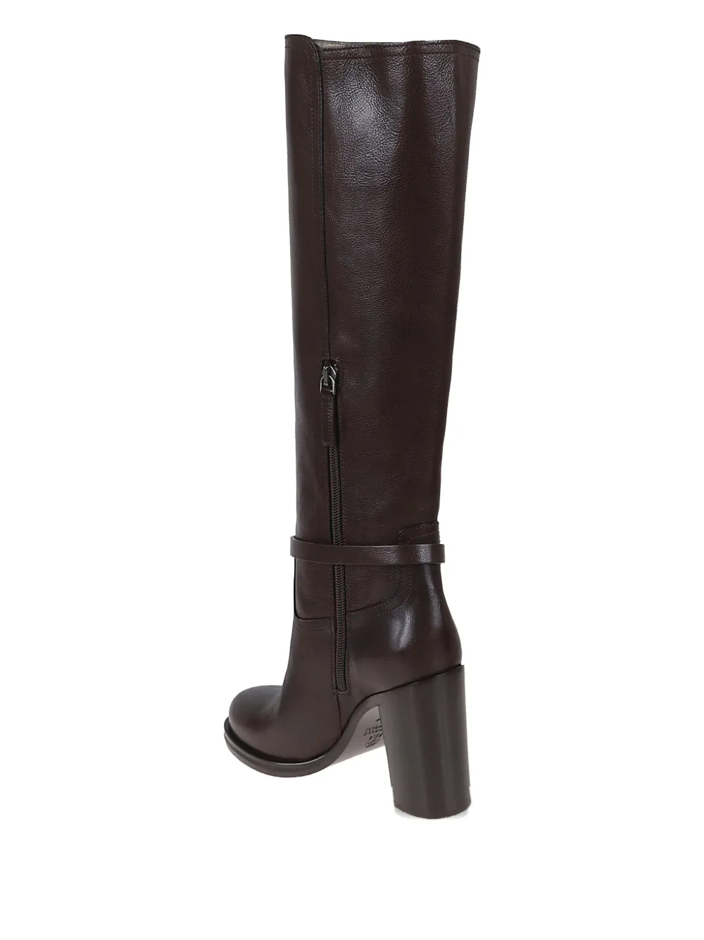 Brunello Cucinelli 100mm buckle-strap leather boots Bruin