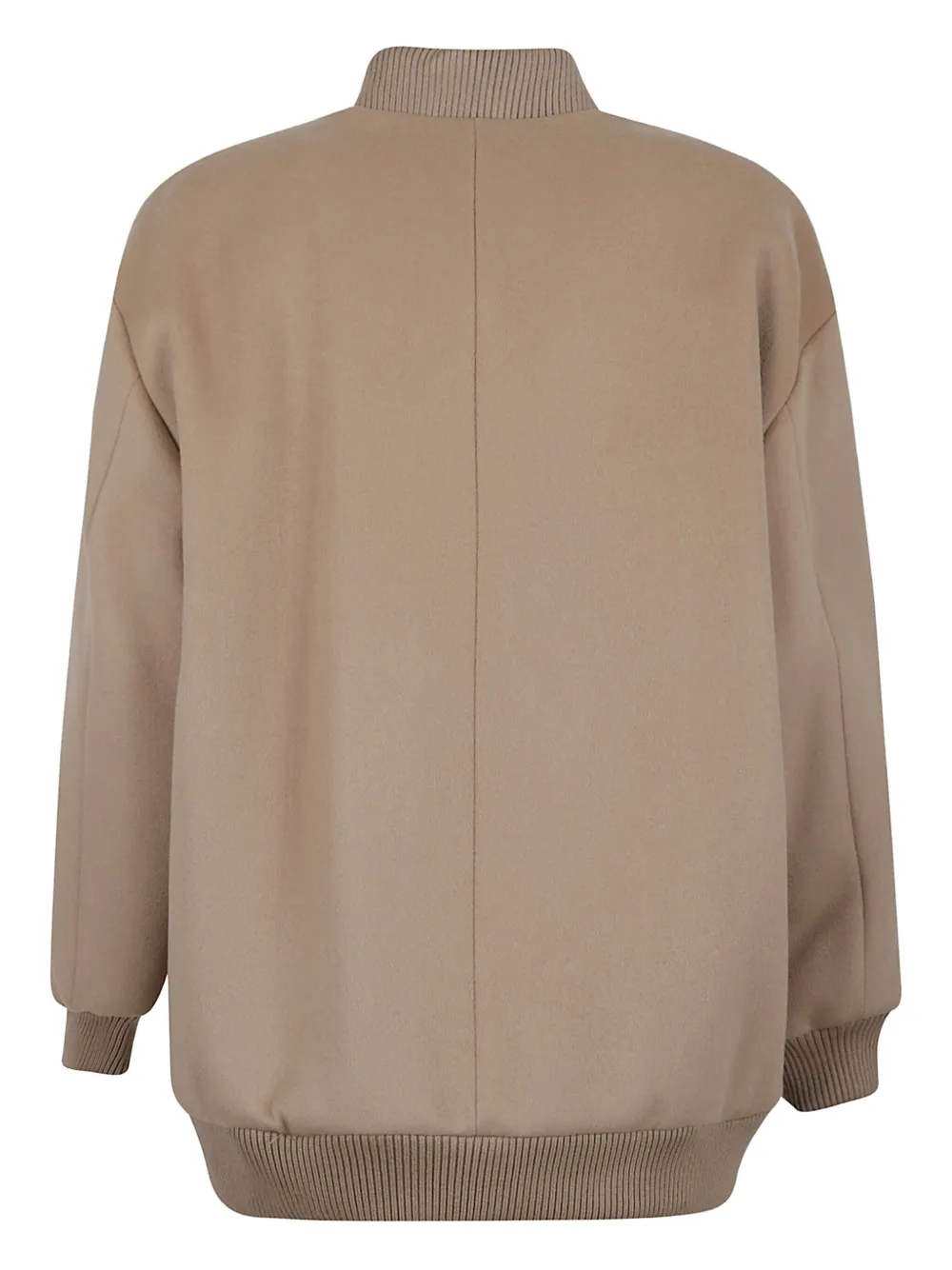 Weekend Max Mara Logo-patch Bomber Jacket In Blue