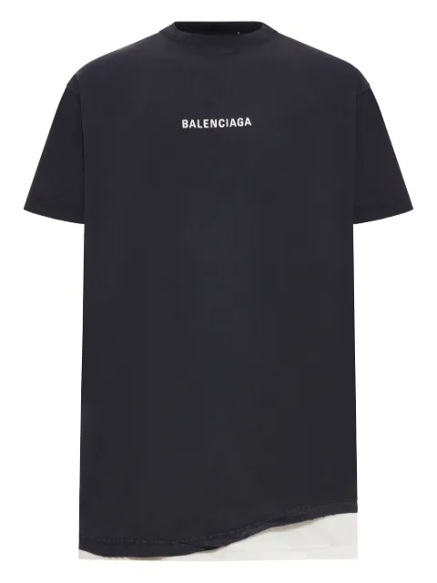 Balenciaga layered cotton T-shirt