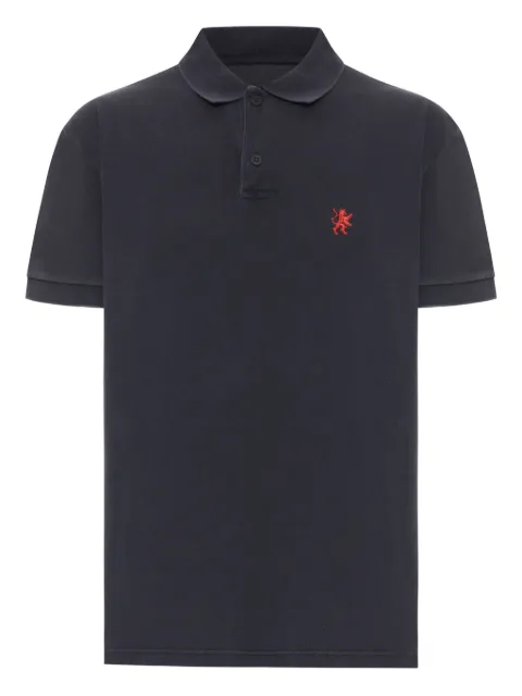 Balenciaga lion-embroidered piqué polo shirt