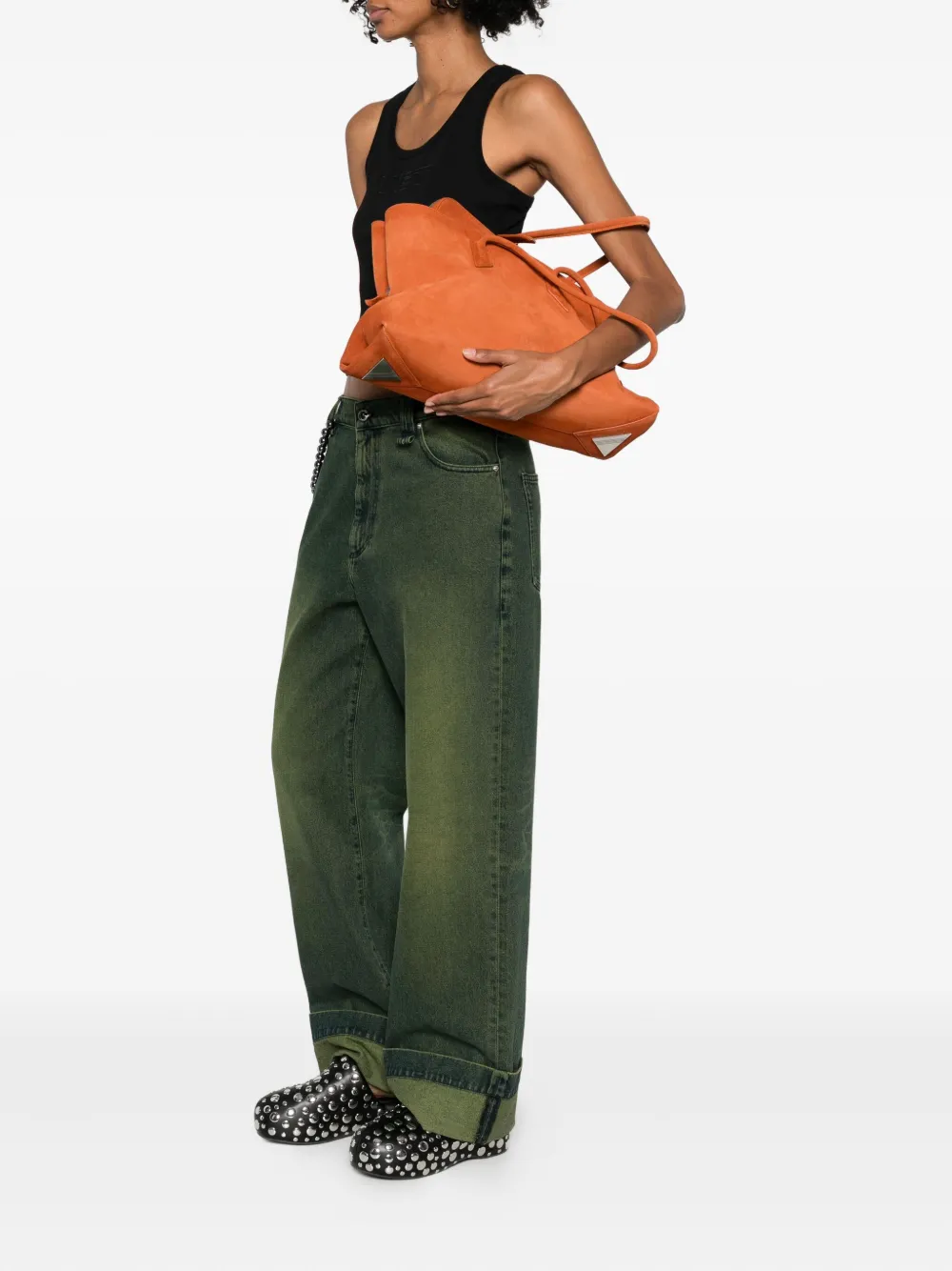 The Attico La Passeggiata shoulder bag - Oranje