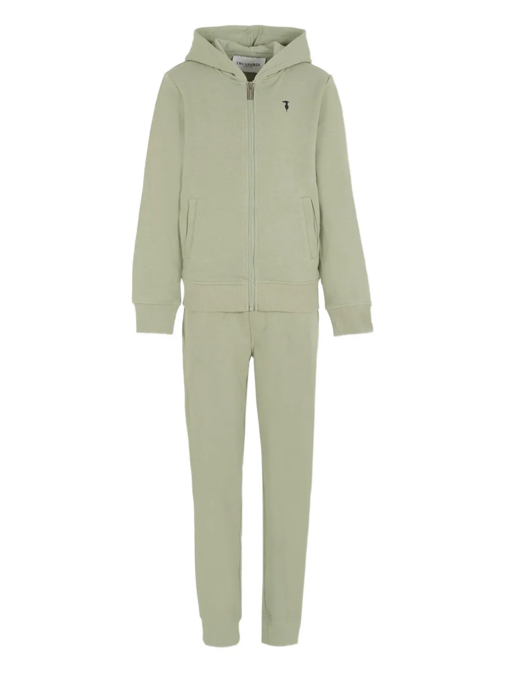 TRUSSARDI JUNIOR hooded zip-up tracksuit | Green | Image 1