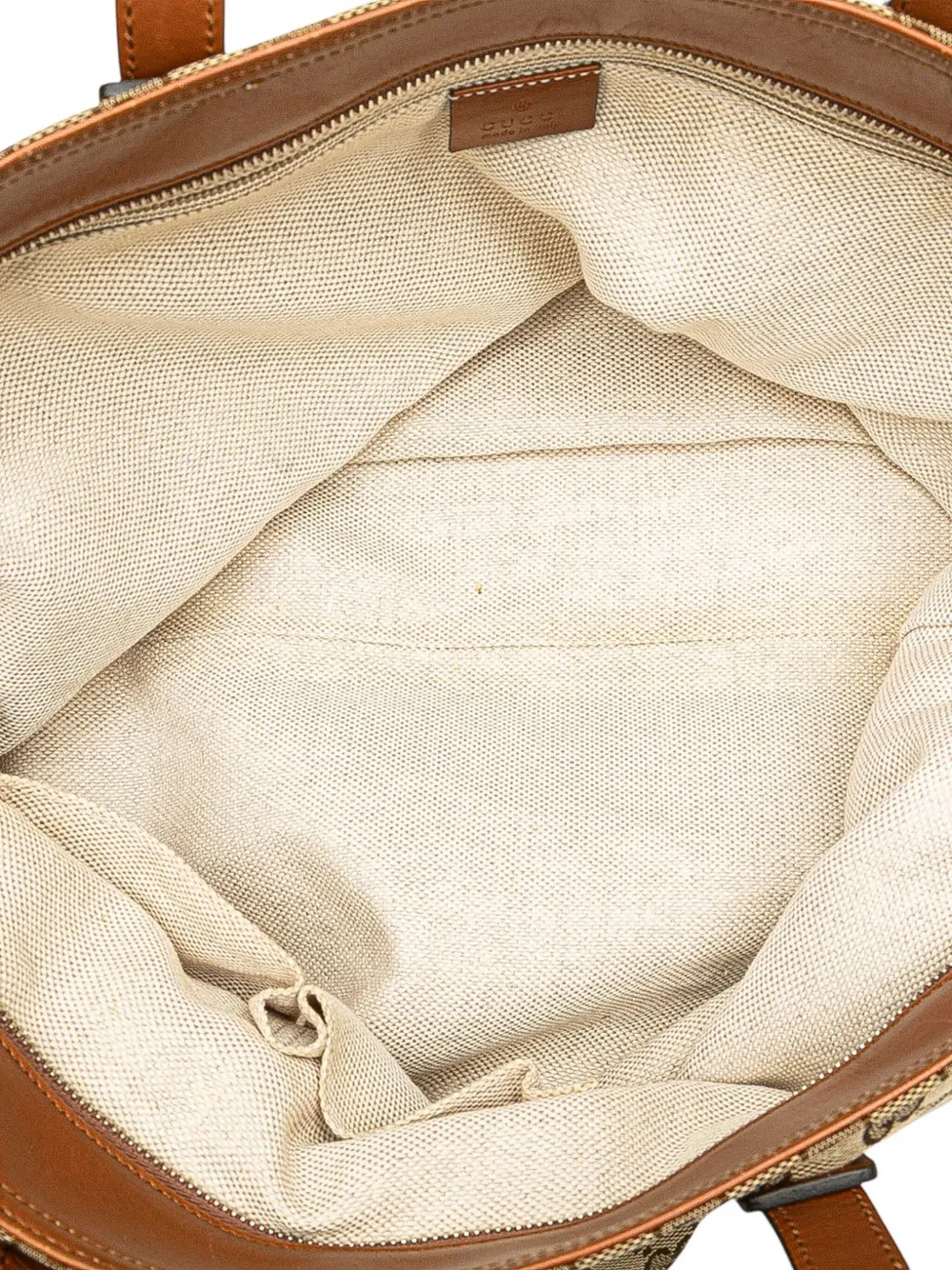 Pre-owned Gucci 2000-2015 Gg Canvas Tote Bag In Brown