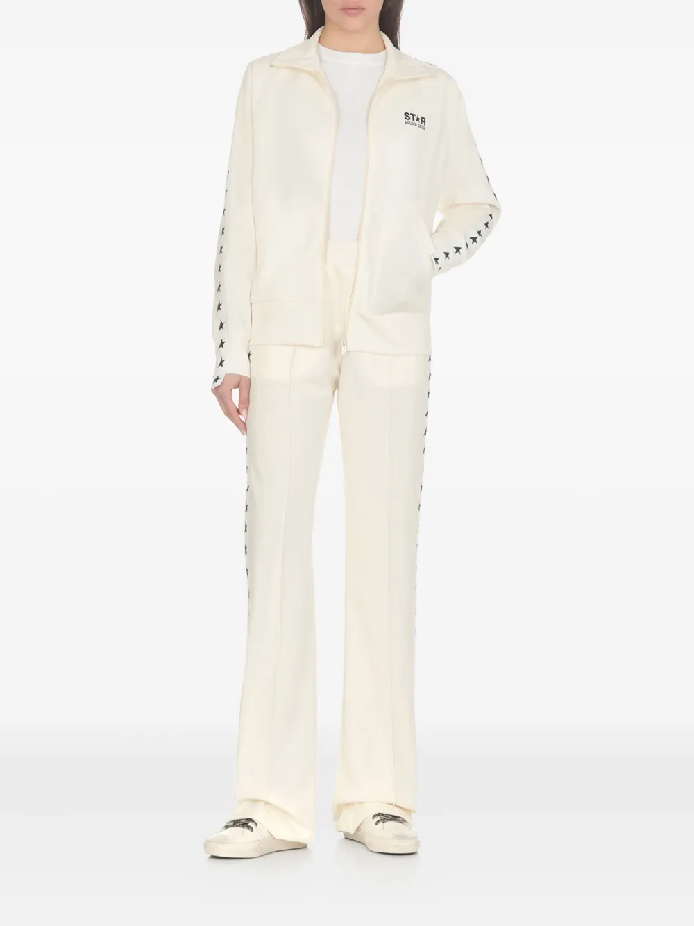 Golden Goose Crew-neck Cotton T-shirt In White