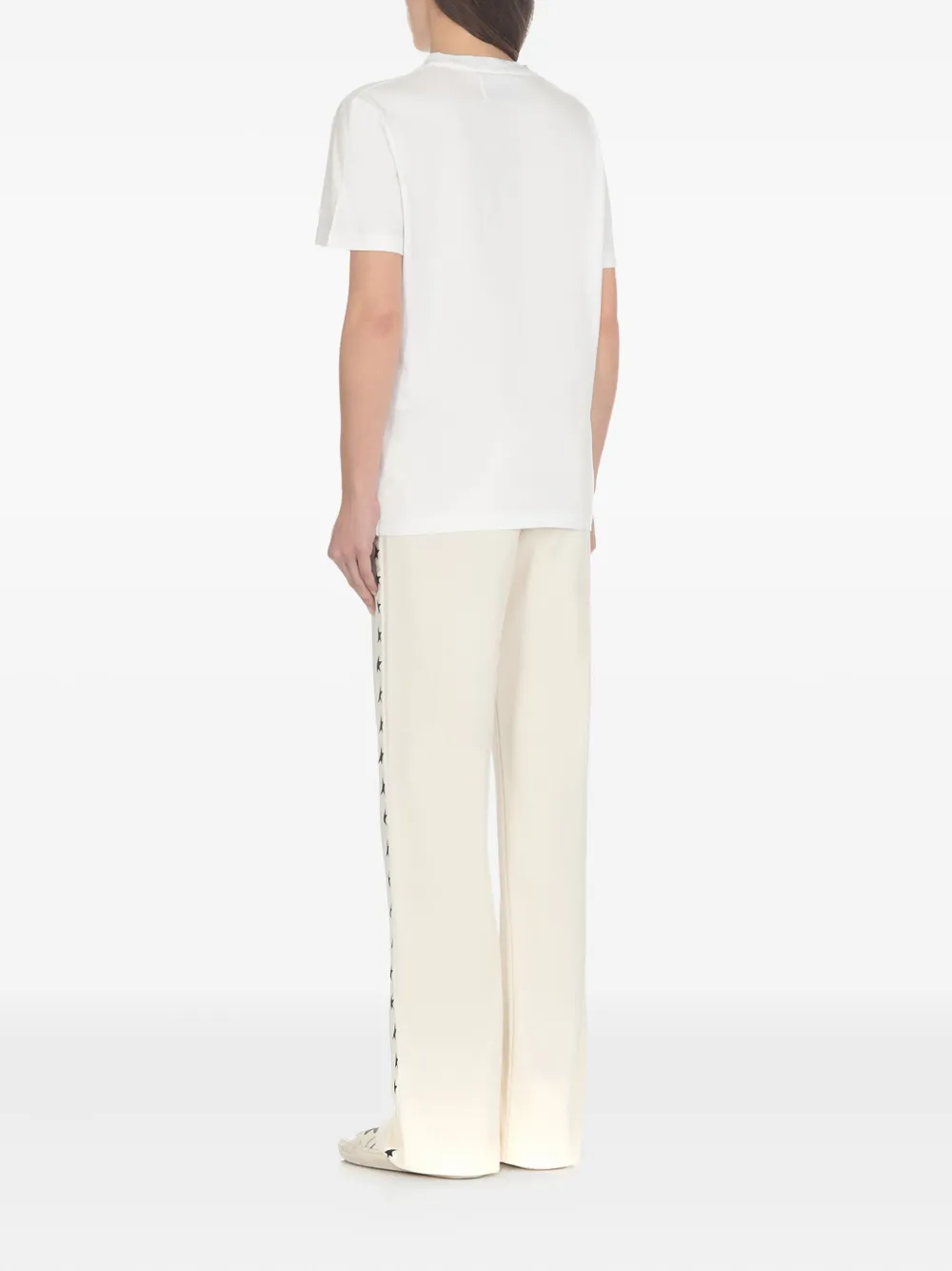 Golden Goose Crew-neck Cotton T-shirt In White