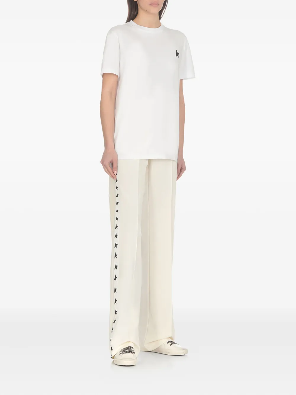 Golden Goose Crew-neck Cotton T-shirt In White