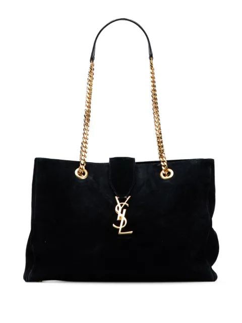 Saint Laurent Pre-Owned 2014 Suede Monogram Cassandre Shopper tote bag