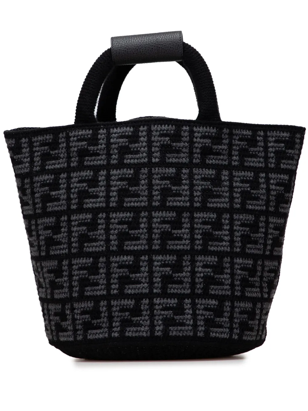 Fendi Pre-Owned 2010-2025 Large Zucca Cashmere Shopper tote bag | Black | Image 1