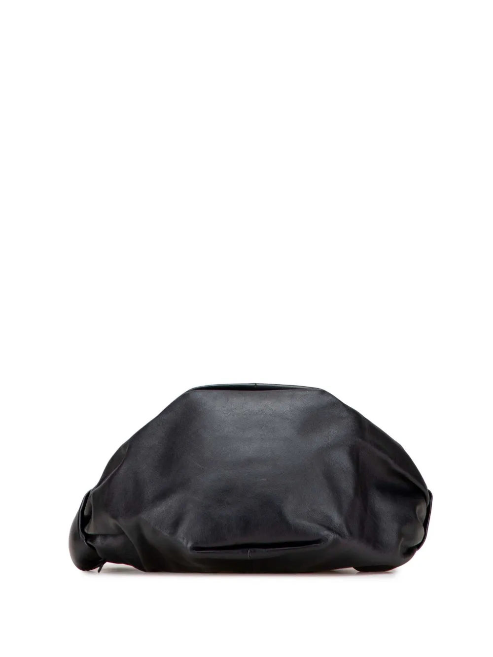 Pre-owned Bottega Veneta 2012-2025 Mini Calfskin Double Knot Bag Handbag In Black