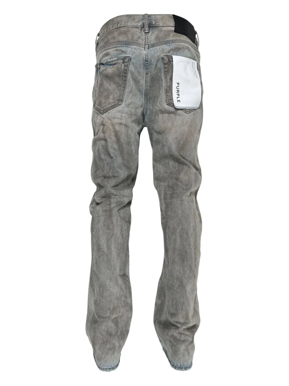 Purple Brand Dirty-effect Jeans In Gray