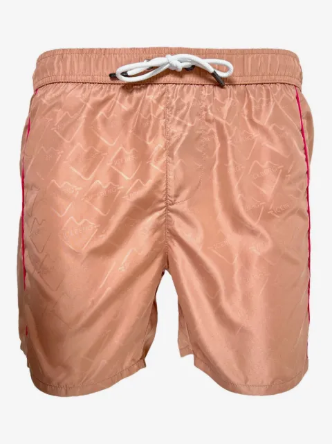 Iceberg logo-patterned side-striped swim shorts